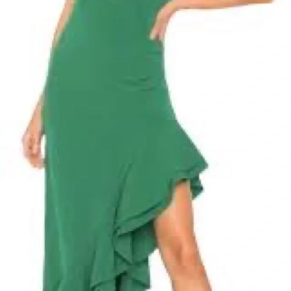 NWT Lovers and Friends Evergreen Dress with side slit - Picture 2 of 5